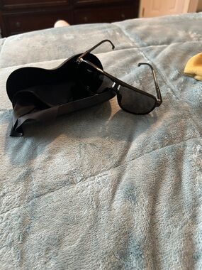 Carrera Black Aviator Sunglasses with Dark Lenses